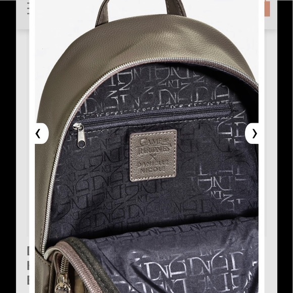 DANIELLE NICOLE GAME OF THRONES House Stark MINI BACKPACK & ZIPPER POUCH! - Picture 4 of 8